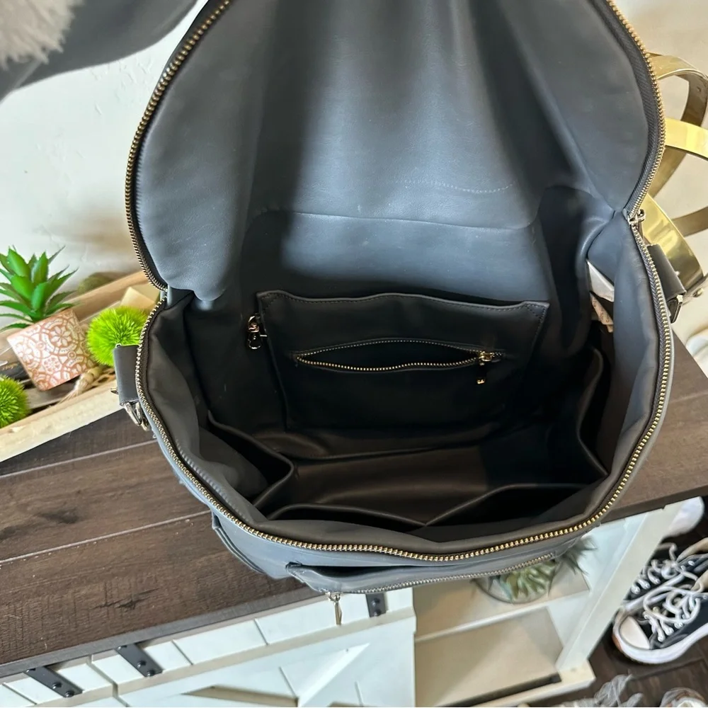 Fawn Design + Cara Loren Ray luxury Backpack Bag limited edition Dark gray